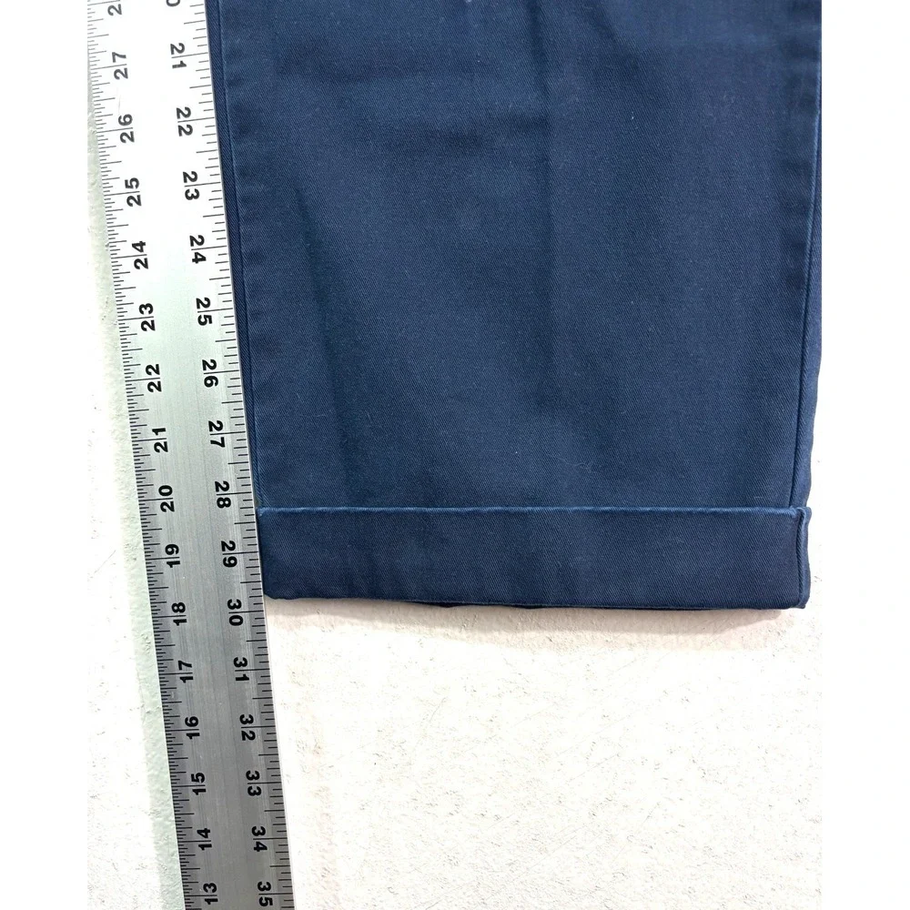 NEW Polo Ralph Lauren 38x30 Navy Blue Buckle Cinch Back Pants GI FIT‎ cotton Vtg